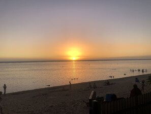 On the beach