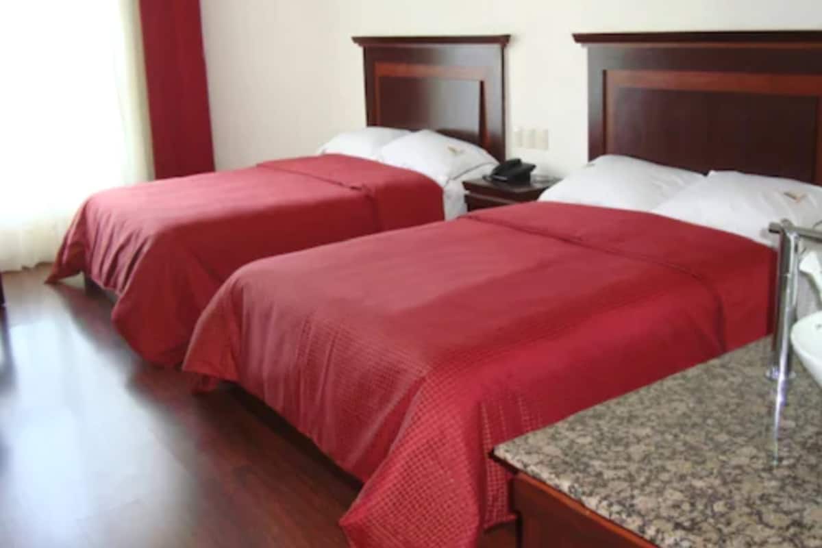 Traditional Room, 2 Double Beds | In-room safe, blackout curtains, iron/ironing board, free WiFi