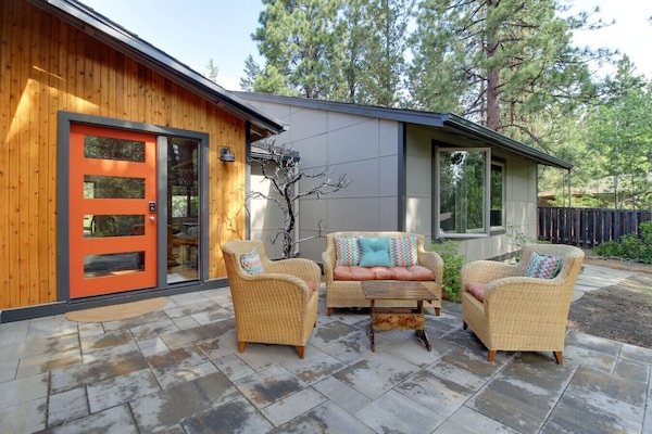 Welcome to Bend! Unwind on one of the three furnished patios.