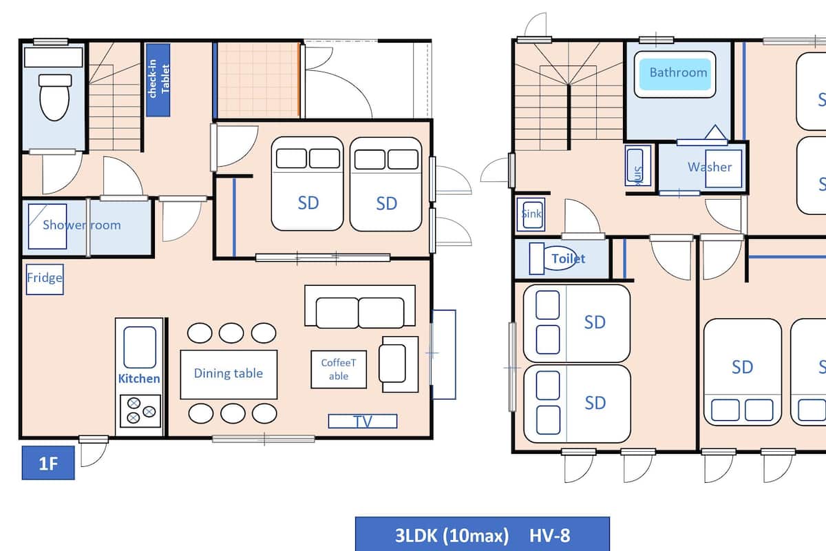 Casa (HV-8) | Escritorio, espacio para trabajar con un portátil, cortinas opacas