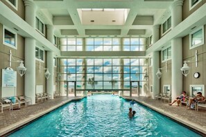 Indoor pool, a heated pool