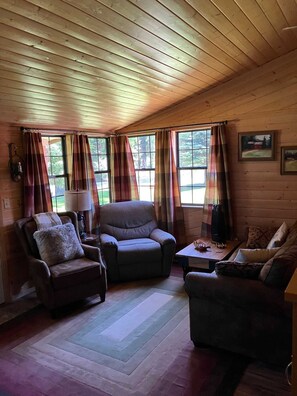 DVD player, video library