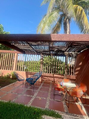 Outdoor dining - "Experience the Caribbean Lifestyle at Suites Lorens" (Isla Mujeres)