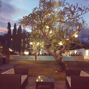 Front of property – evening/night