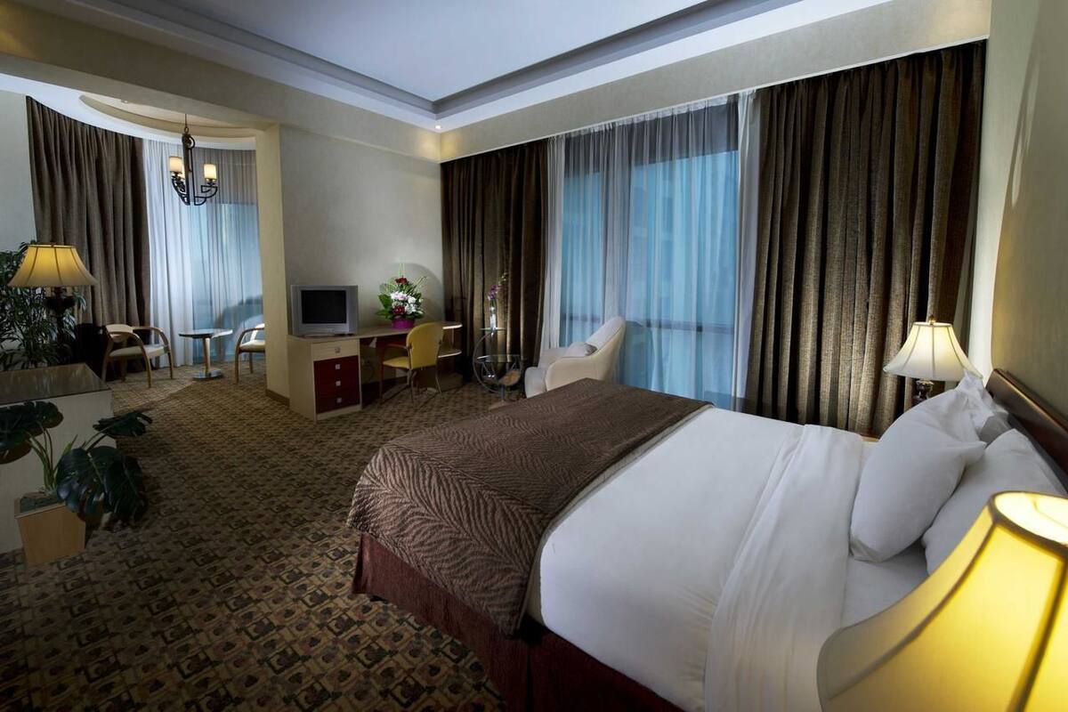Blackout drapes, soundproofing, WiFi (free), bed sheets