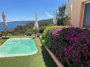 Piscine extérieure, piscine chauffée