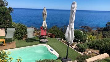 Piscine extérieure, piscine chauffée