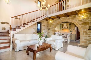 Smart TV, chimenea, reproductor de DVD y libros 