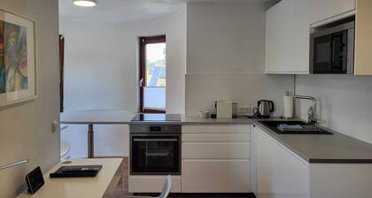 Appartement design "SchlöĂle 2" prĂšs de l'aĂ©roport / foire