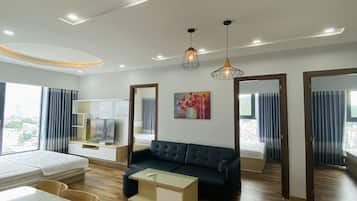 Luxury-Apartment | Hochwertige Bettwaren, Daunenbettdecken