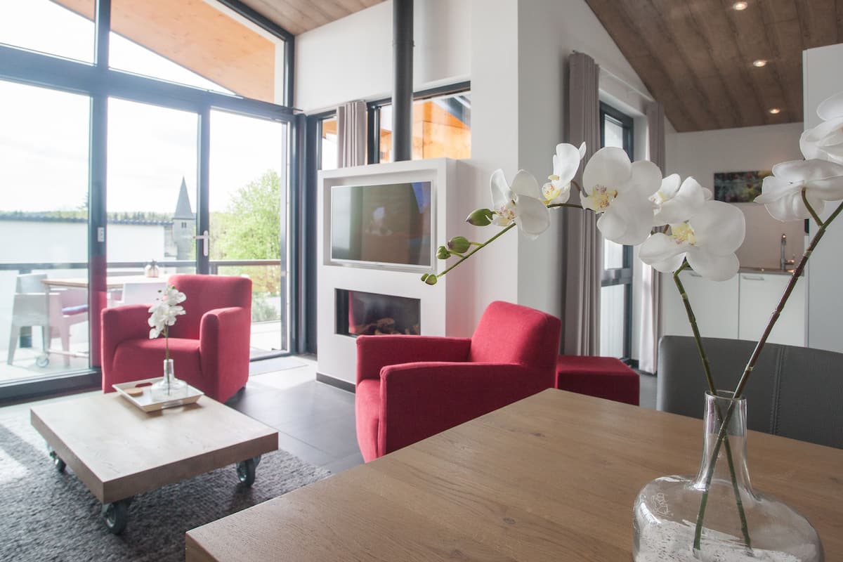 Appartement, 2 grands lits | Coin séjour