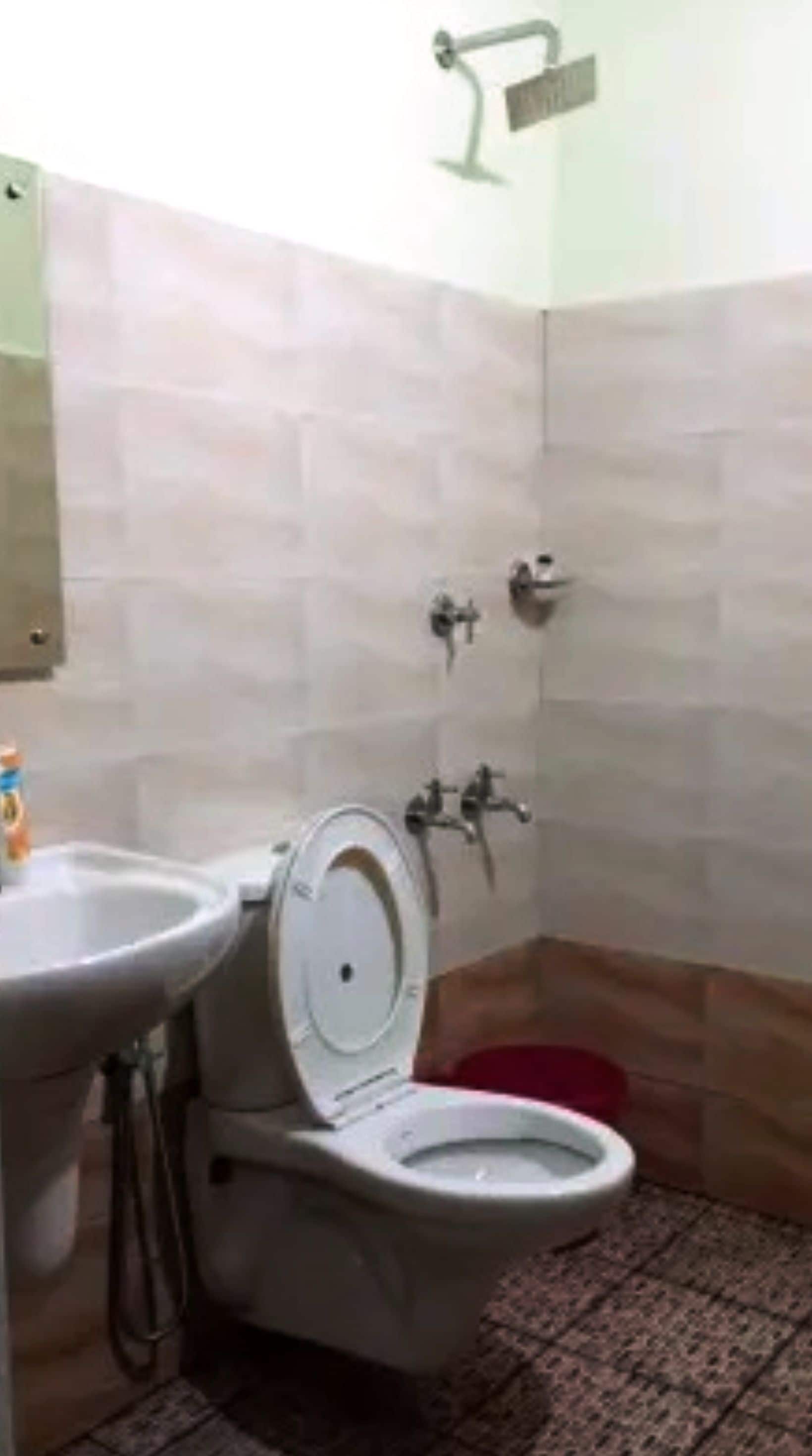 shower, bidet, towels