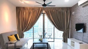 Apartemen Klasik, 3 kamar tidur, pemandangan laut | Ruang keluarga