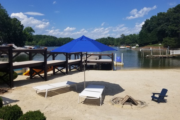 White Sandy Beach on Lake Wylie