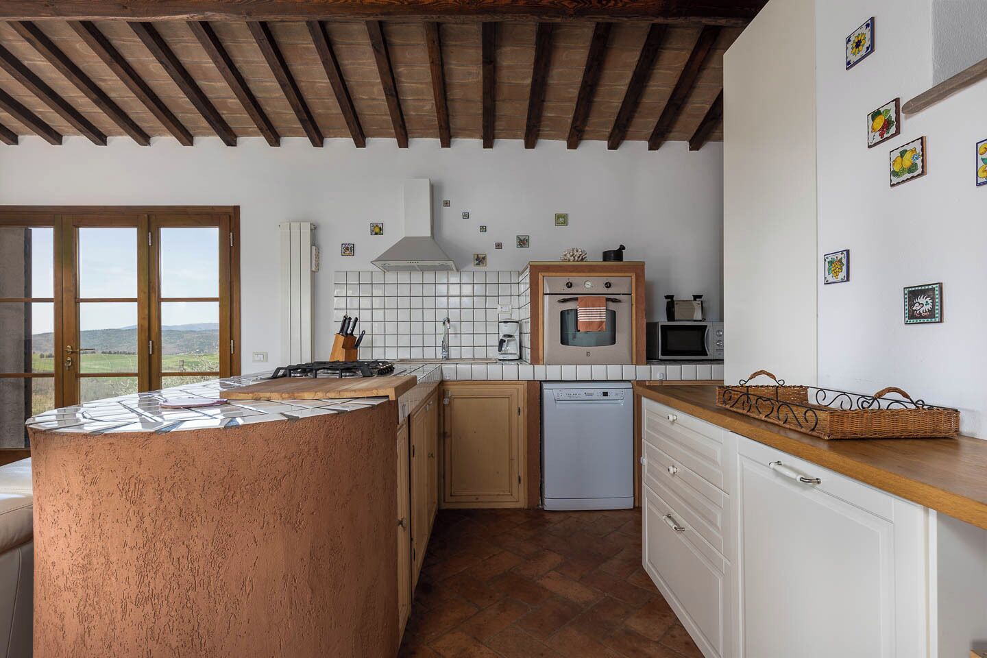 Villa | Private kitchen | Fridge, microwave, oven, stovetop