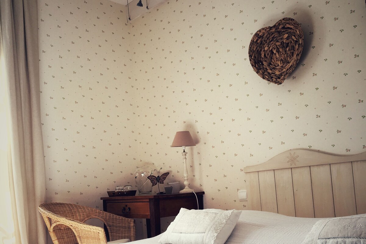 Doppel- oder Zweibettzimmer, Gartenblick (Printemps)