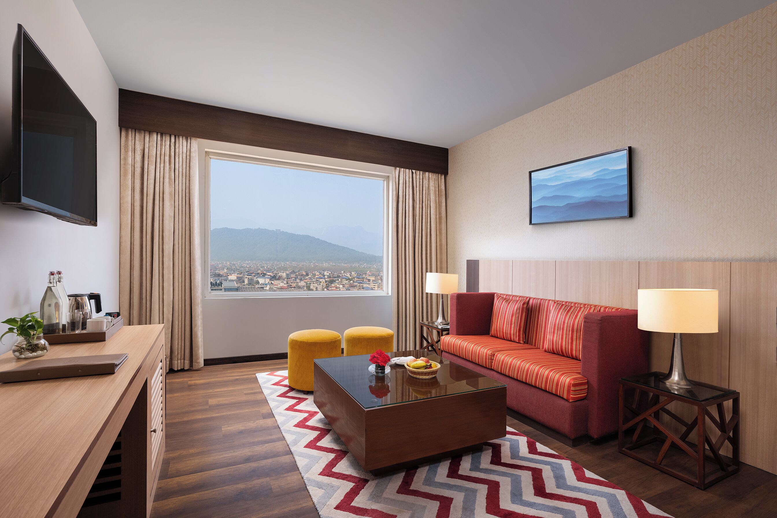 Deluxe suite, uitzicht op zwembad | Lakens van Egyptisch katoen, luxe beddengoed