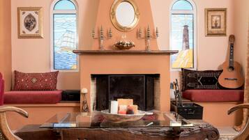 Villa, 3 Bedrooms, Mountain View | Living area | Smart TV, fireplace, DVD player