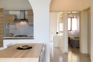Villa, 3 Bedrooms | Private kitchen | Full-sized fridge, oven, stovetop, cookware/dishes/utensils - Villetta Gardenia (Morciano di Leuca)