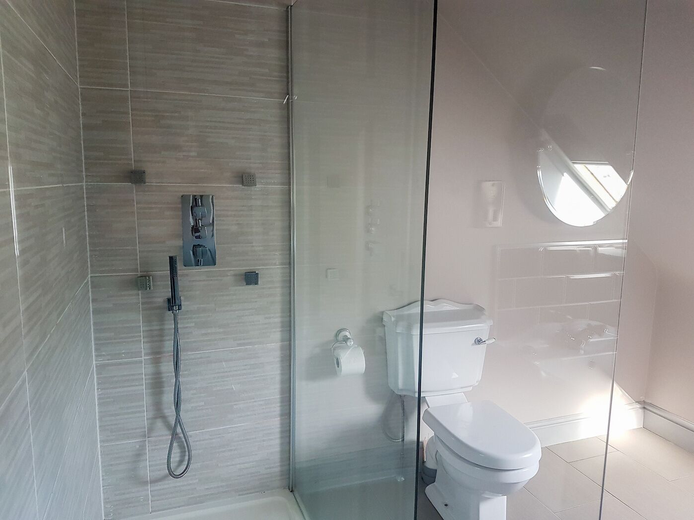 comfort double room, ensuite, sea view | bathroom | towels