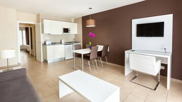 Mini-fridge, microwave