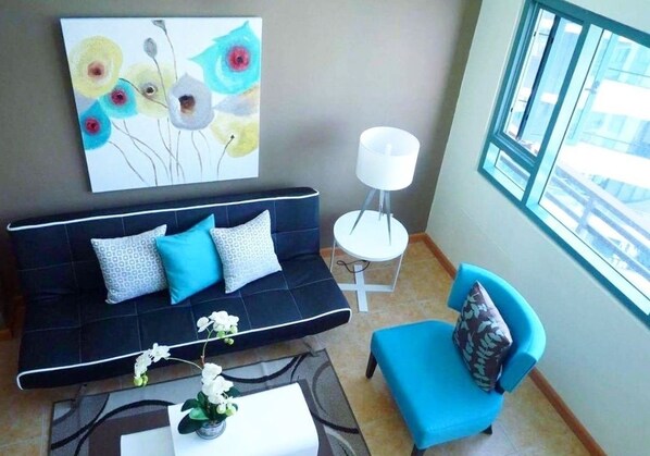 Stunning BGC Manila Loft (32F) | Living area