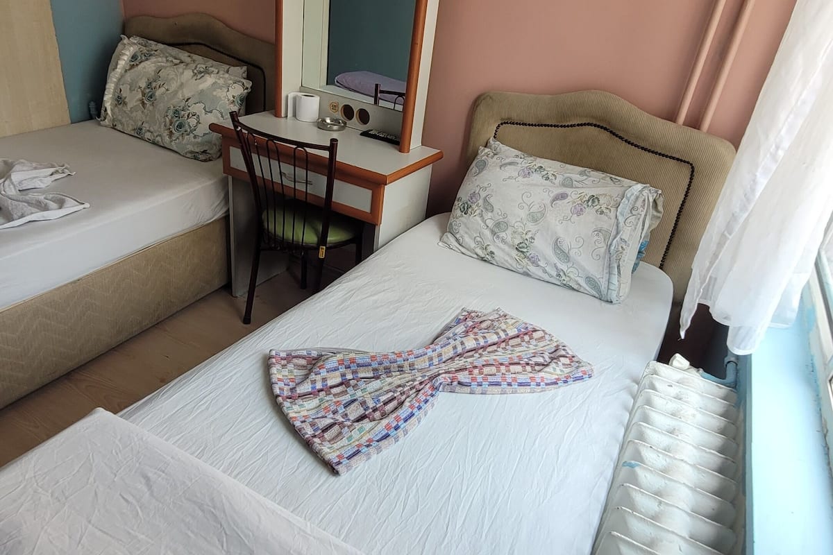 Standard Twin Room | Desk, laptop workspace, WiFi (free), bed sheets