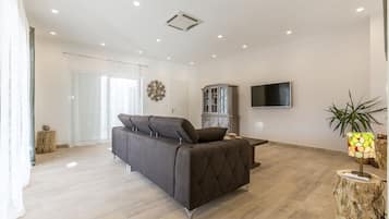 Villa, 4 Bedrooms, Private Pool | Living area | Flat-screen TV