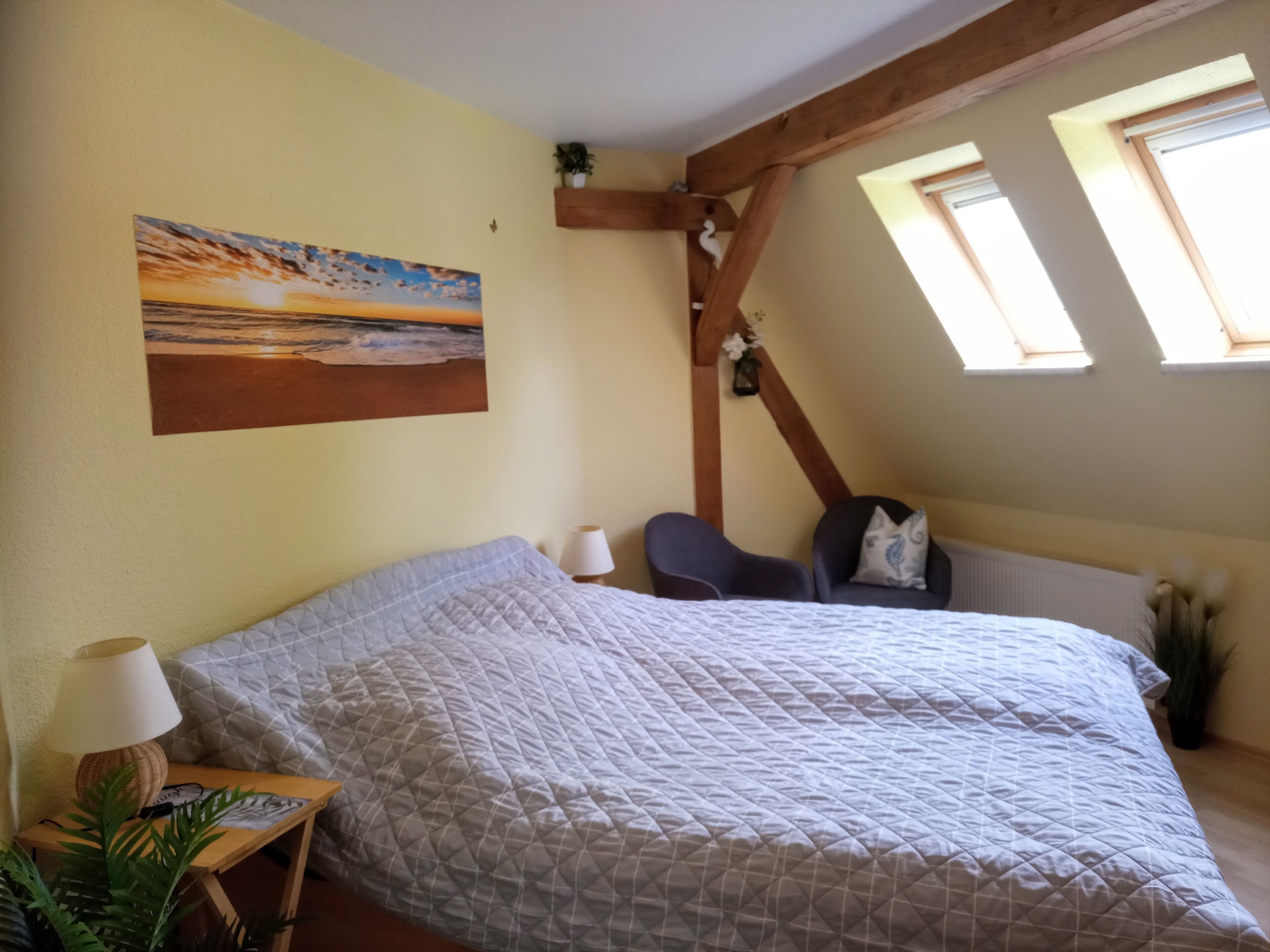 2 Schlafzimmer, Reisekinderbett, kostenloses WLAN, Bettwäsche