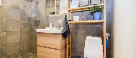 Departamento, 1 habitación (170039) | Baño | Regadera, secadora de cabello, toallas