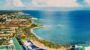 Vue sur la plage/l’océan