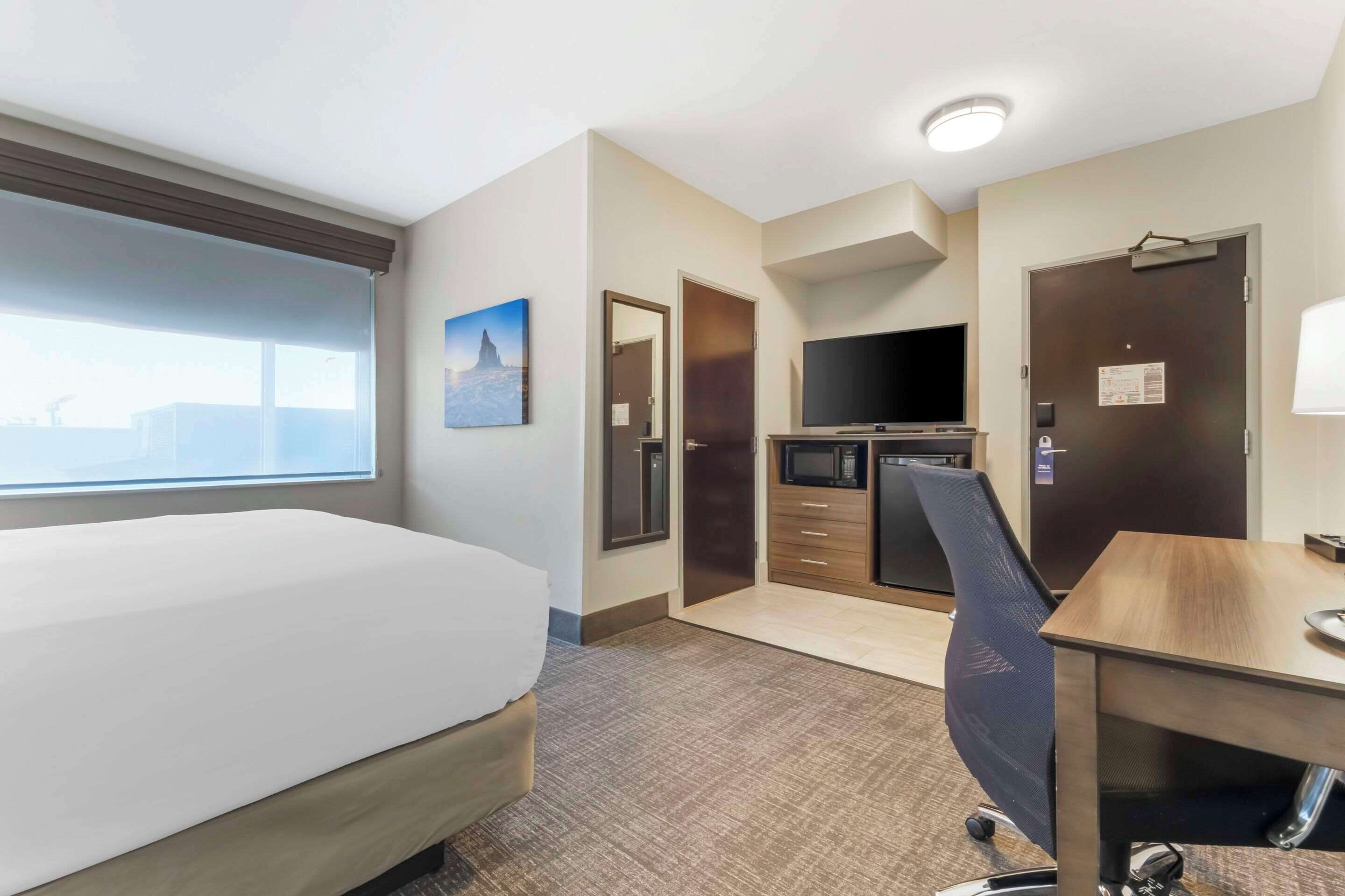 standard room, 1 king bed, non smoking | desk, laptop workspace, iron/ironing board, free wifi