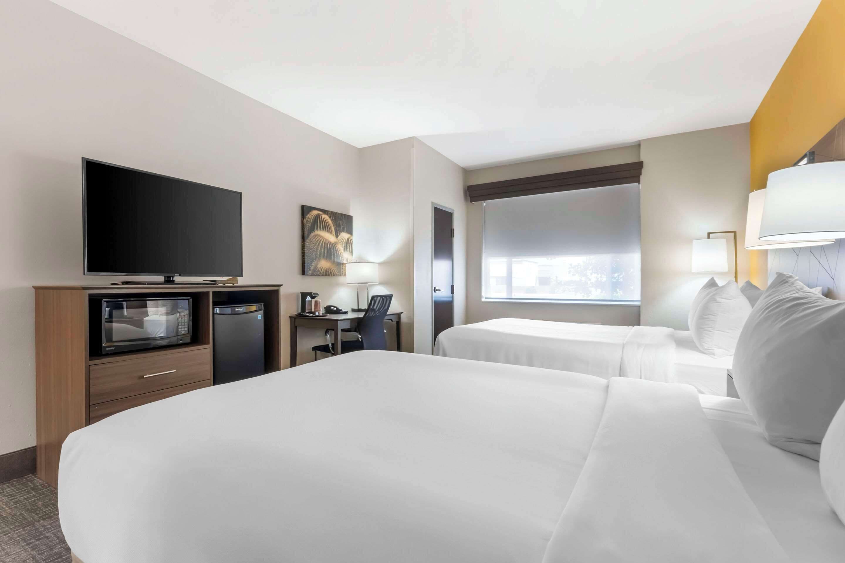 room, 2 queen beds, accessible, non smoking | desk, laptop workspace, iron/ironing board, free wifi