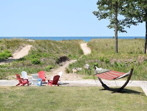 Blick von der Unterkunft