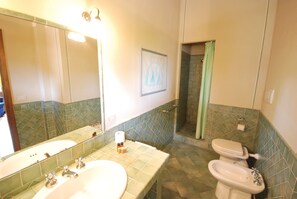 Dutxa, assecador de cabells, bidet i tovalloles 