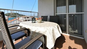 Apartamento, 1 quarto, terraço, vista para o mar | Terraço/pátio