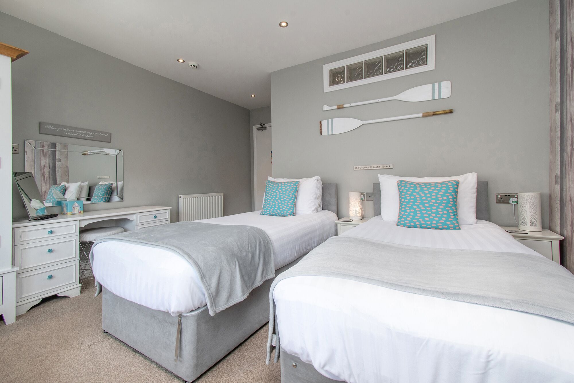 superior double or twin room, partial sea view | premium bedding, individually decorated, individually furnished