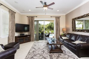 Villa, 5 Bedrooms | Living area - Reunion Resort and Spa 1001 (Kissimmee)