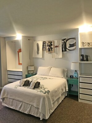 1 soverom, strykejern/-brett, wi-fi (inkludert) og sengetøy