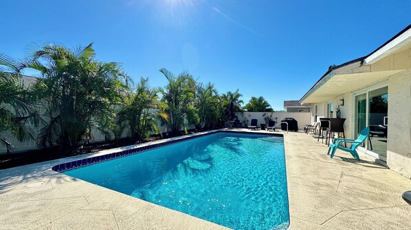 A heated pool