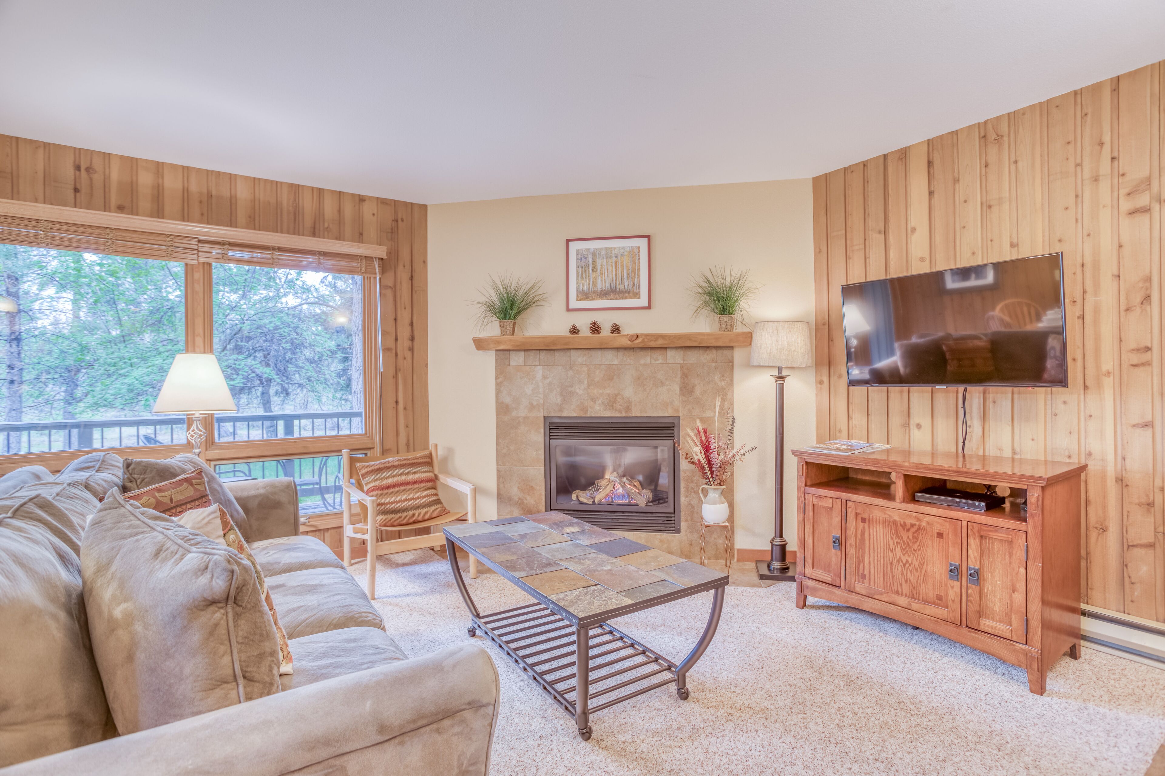 Location and Privacy in Lower-Level Condo with Mt. Bachelor Village Amenities!