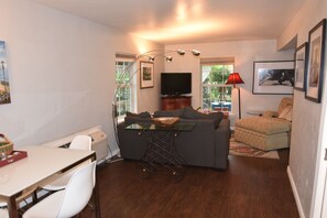 Smart TV, books, stereo