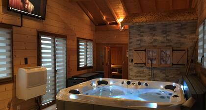 CHALET TOUT CONFORT JACUZZI SAUNA BILLARD VUE LAC 5MN CENTRE VILLE