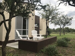 Comfort Cabin, Multiple Beds, Mountain View | Terrace/patio