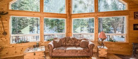 テレビ、暖炉、DVD プレーヤー