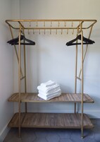 Superior Studio, 1 King Bed, Non Smoking, Kitchenette | Bathroom amenities | Combined shower/tub, deep soaking tub, designer toiletries, hair dryer