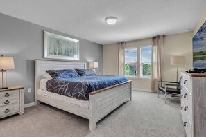 5 bedrooms, iron/ironing board, travel cot, WiFi