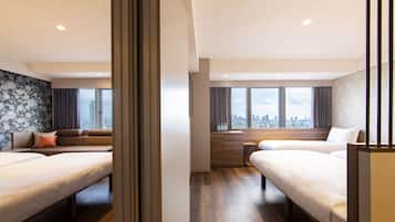 Blackout drapes, free WiFi, bed sheets, wheelchair access