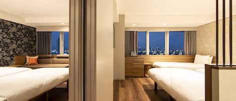 Kamer (High Floor Connect for 4) | 1 slaapkamer, verduisterende gordijnen, gratis wifi, beddengoed