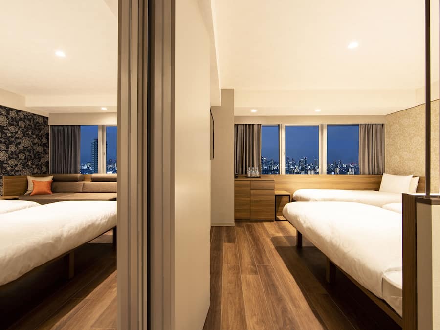 High Floor Connect for 4 Guests | Blackout drapes, free WiFi, bed sheets, wheelchair access